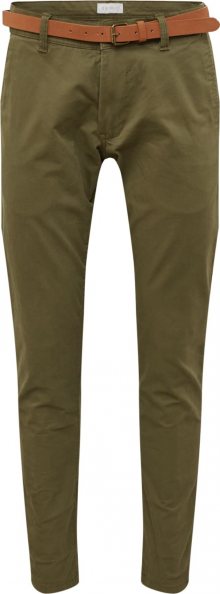 ESPRIT Chino kalhoty olivová