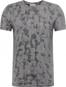 SELECTED HOMME Tričko \'CAMO\' tmavě modrá / světle šedá