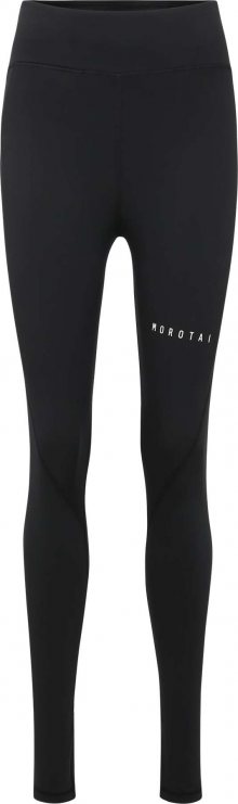 MOROTAI Sportovní kalhoty \'Bloc Performance\' černá / bílá