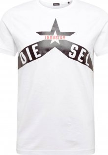 DIESEL Tričko \'T-DIEGO\' černá / bílá