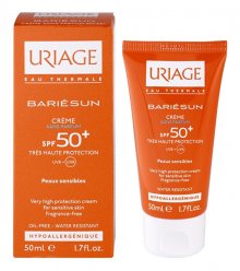 Uriage Opalovací krém na obličej bez parfemace SPF 50+ Bariésun (Very High Protection Cream) 50 ml