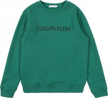 Calvin Klein Jeans Mikina \'INSTITUTIONAL SWEATS\' zelená