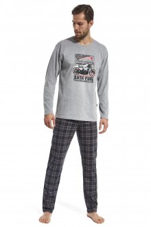 Pánské pyžamo Cornette 124/89 Racing Park | šedá | XXL