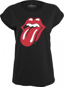 Merchcode Tričko \'Ladies Rolling Stones Tongue Tee\' červená / černá