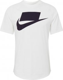 Nike Sportswear Tričko \'M NSW SS TEE NSW 1\' černá / bílá