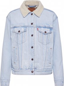 LEVI\'S Přechodná bunda \'Ex-Bf Sherpa Trucker\' modrá džínovina