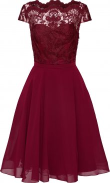 Chi Chi London Koktejlové šaty \'CHI CHI SANI DRESS\' burgundská červeň