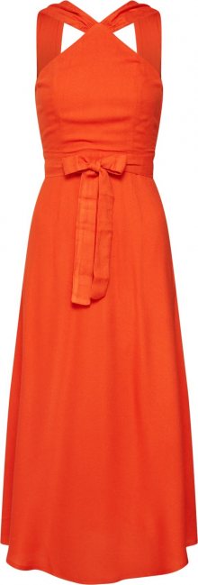 VERO MODA Letní šaty \'VMSANSA SL MIDI DRESS\' oranžově červená