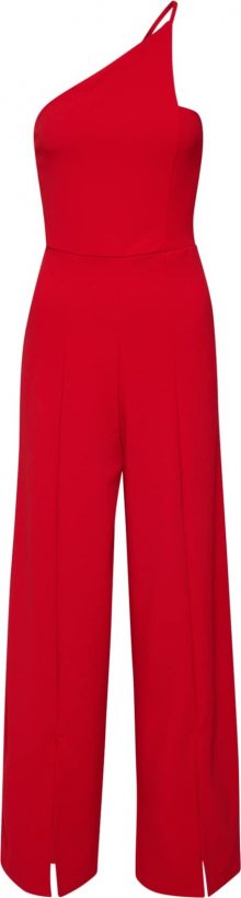 Missguided Overal \'Cut Out Detail Slit Front Trouser Jumpsuit\' červená