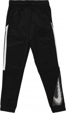 Nike Sportswear Kalhoty \'B NK THERMA GFX\' černá / bílá