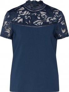 VILA Halenka \'VISTASIA S/S SOLID LACE TOP - EV\' modrá