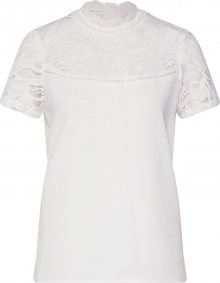 VILA Halenka \'VISTASIA S/S SOLID LACE TOP - EV\' bílá
