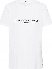 TOMMY HILFIGER Tričko noční modrá / bílá
