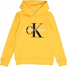 Calvin Klein Jeans Mikina \'MONOGRAM\' žlutá