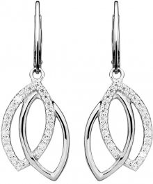 JVD Stříbrné třpytivé náušnice SVLE0234SH8BI00