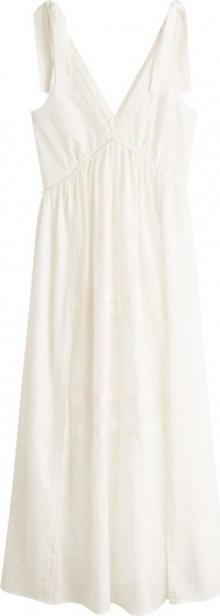 MANGO Letní šaty bílý melír