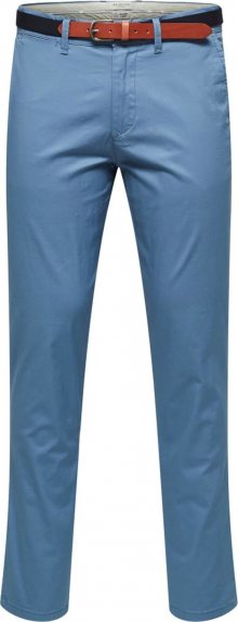 SELECTED HOMME Chino kalhoty kouřově modrá