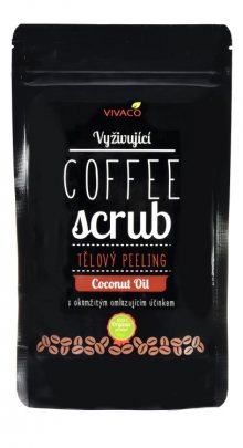 Vivaco Coffee scrub Tělový kávový peeling Kokos 200 g