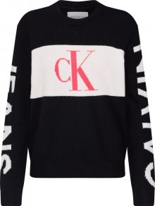 Calvin Klein Jeans Svetr \'STATEMENT LOGO SWEATER\' černá