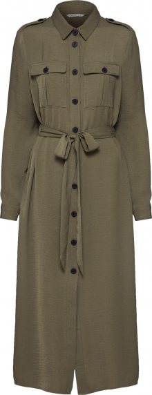 ONLY Šaty \'ONLSEFIKA L/S MIDI DRESS WVN\' zelená