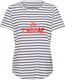 Banana Republic Tričko \'SUPIMA CREW JETADORE\' krémová / modrá / červená