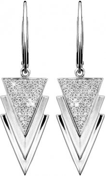 JVD Stříbrné třpytivé náušnice SVLE0143SH8BI00