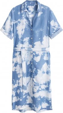 MANGO Letní šaty kobaltová modř
