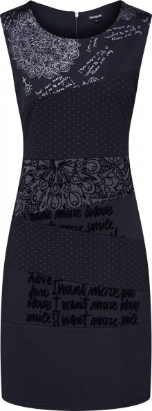 Desigual Šaty \'VEST_NATALIE\' mix barev / černá