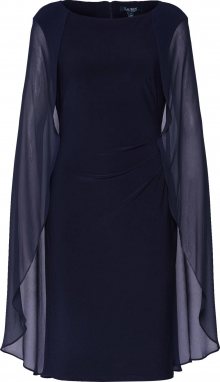 Lauren Ralph Lauren Koktejlové šaty \'HOPELEE SHRT-SHORT SLEEVE-COCKTAIL DRESS\' námořnická modř