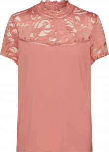 VILA Halenka \'VISTASIA S/S SOLID LACE TOP - EV\' červená