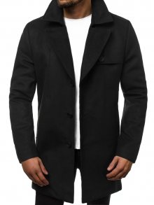 Buďchlap Moderní černý pánský kabát N/5922Z