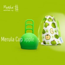 Merula Menstruační kalíšek Apple barva zelená velikost univerzální