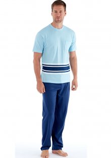Pánské pyžamo Fordville MN000186  M Sv. modrá