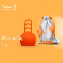 Merula Menstruační kalíšek Fox barva oranžová velikost univerzální