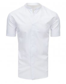 Dstreet Jednoduchá bílá SLIM FIT košile