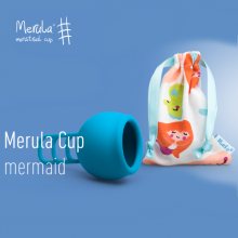 Merula Menstruační kalíšek Mermaid univerzální velikost barva modrá