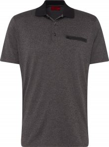 HUGO Tričko \'Dosborn\' čedičová šedá / černá