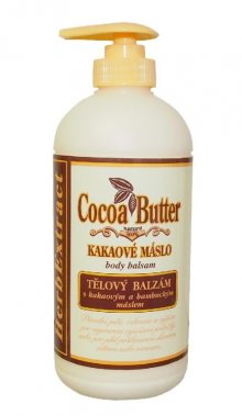 Vivaco Herb extrakt Tělový balzám s kakaovým a bambuckým máslem 500 ml