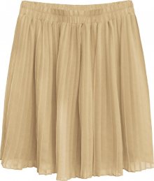 Béžová dámská plisovaná mini sukně (9227) béžová S (36)