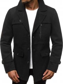 Buďchlap Trendy černý pánský kabát N/5920