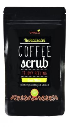 Vivaco Coffee scrub Tělový kávový peeling Máta 220g