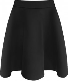 Černá rozšířená sukně se zipem (3151) černá S (36)