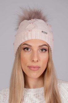 Dámská čepice Fil\'loo CD-19-01 pudrově růžová uni
