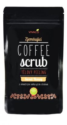 Vivaco Coffee scrub tělový kávový peeling Med 200g