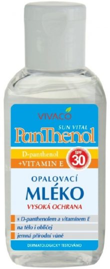 Vivaco Opalovací mléko s D-Panthenolem SPF 30 SUN VITAL 50 ml 50 ml