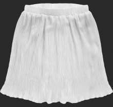 Bílá dámská plisovaná mini sukně (9229) bílá S (36)