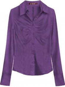 Fialová bavlněná košile (1013) fialová S (36)
