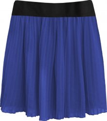 Plisovaná mini sukně v chrpové barvě (9228/2) modrá S (36)