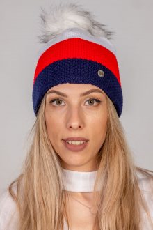 Dámská čepice Fil\'loo CD-19-17 modrá-červení-bílá uni