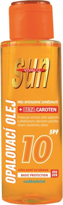 Vivaco Opalovací olej s beta-karotenem SPF 10 SUN VITAL 100 ml